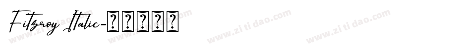 Fitzroy Italic字体转换